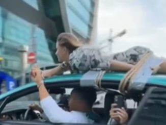Man Under Investigation After Driving With His Girlfriend Tied To The Roof of His Car in Bizarre ‘Trust Test’
