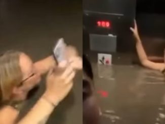 Terrifying Video Shows People Trapped in a Flooding Elevator