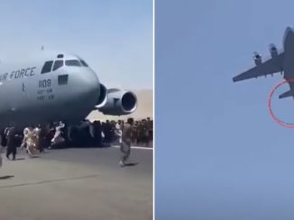 Terrifying Video Shows People Falling Off Plane Mid-Air In Afghanistan