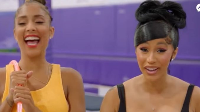 Cardi B and Amanda Seales Learn Rhythmic Gymnastics On The Latest Episode of 'Cardi Tries'