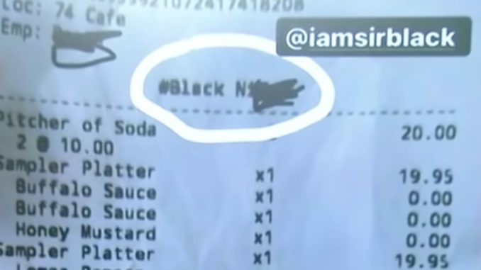 Black Man Receives Racist Receipt From Black-Owned Busines
