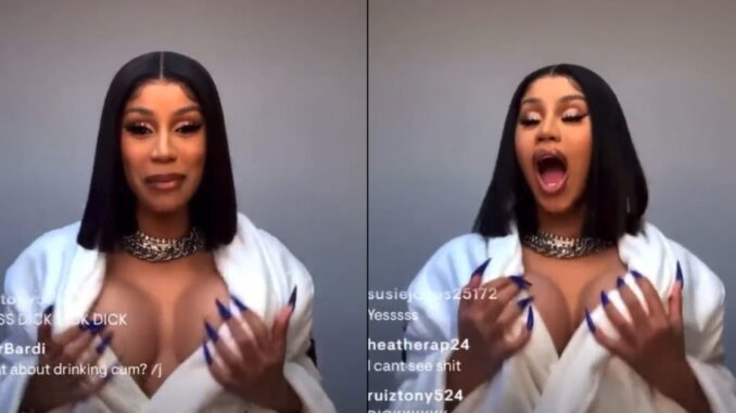 'Let me show my t*tties': Cardi B Reacts to Fans Sending Her a $100 Tip On Livestream
