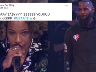 Twitter Reactions: LeBron James Tries His Best to Not Laugh While Macy Gray Sings The National Anthem Performance [Tweets]