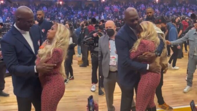 Michael Jordan & Mary J. Blige Caught on Camera Getting Real Close at The Allstars Game