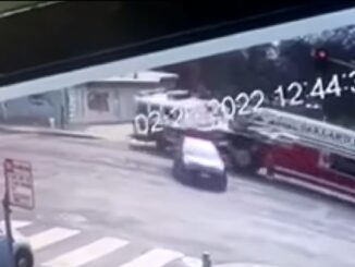 Totaled!: Surveillance Video Captures Oakland Fire Truck Slam Into Building After Swerving to Avoid Car That Didn't Stop