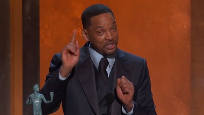 Watch: Will Smith Cries as He Praises King Richard Costars, Venus & Serena While Accepting SAG Award for Outstanding Performance by a Male Actor in a Leading Role