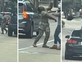Caught on Camera: Man Snatches Female Soldier's Wig, Assaults Her and Then Jumps On Her Windshield During Road Rage Incident