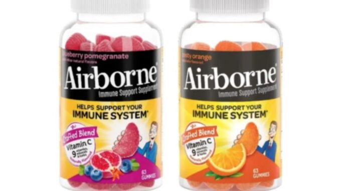 3.74M Bottles of Airborne Gummies Recalled Due to Caps Potentially Flying Off Bottles