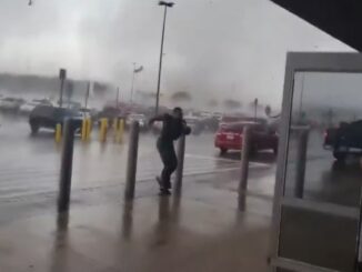 'Run! Run! Run!': Video Captures People in Walmart Parking Lot Running from Tornado in Texas