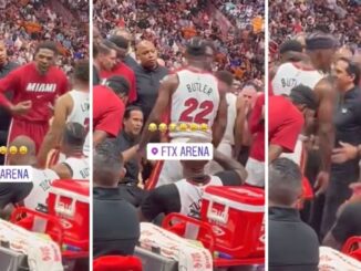 Twitter Reactions: 'I'll beat your a**' Things Get Heated Between Udonis Haslem & Jimmy Butler on Miami Heat Bench