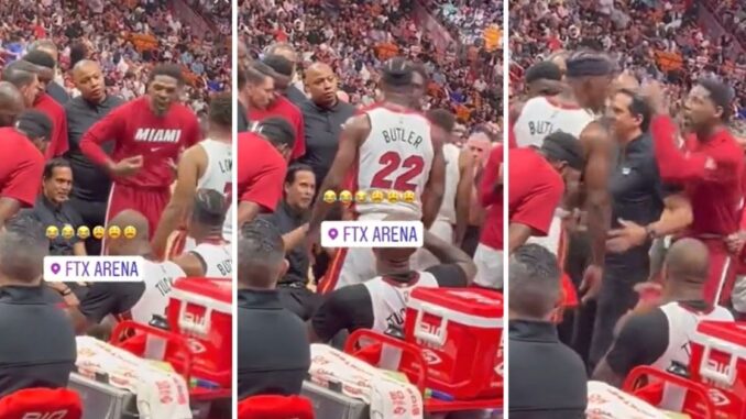 Twitter Reactions: 'I'll beat your a**' Things Get Heated Between Udonis Haslem & Jimmy Butler on Miami Heat Bench