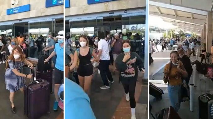 Terrified Passengers Stampede at Cancun Airport in Mexico After Loud 'Explosion' and 'Active Shooter' False Alarm