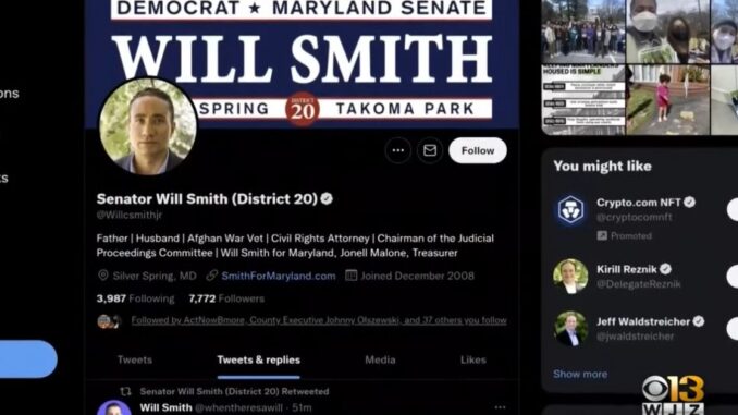 'You gotta laugh': Maryland Senator Will Smith Gets Mistaken for Actor That Slapped Chris Rock