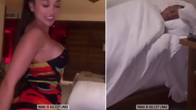 Caught Slipping: Woman Records Terrence J Sleeping While She Twerks For Clout