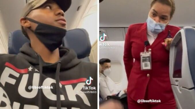 'He doesn't want you on the aircraft': Viral Video Show Guy Get Kicked Off Delta Flight For Wearing 'F**k Biden' Hoodie