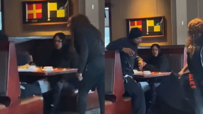 Caught Cheating: Woman Catches Her Man With His 'Lady Friend' in Red Lobster