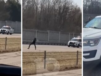 Graphic Content: Video Shows Suspect Opening Fire On Police on Interstate
