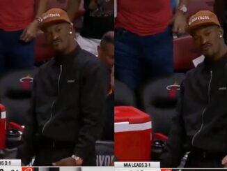 NBA Fines Miami Heat & Jimmy Butler After He Made This 'Obscene Gesture' on The Bench