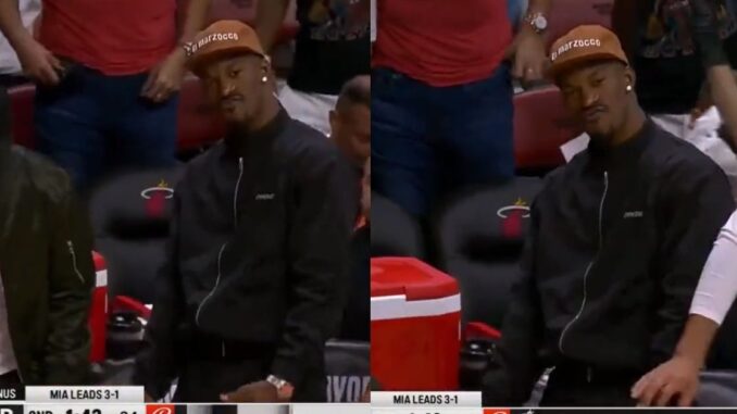 NBA Fines Miami Heat & Jimmy Butler After He Made This 'Obscene Gesture' on The Bench