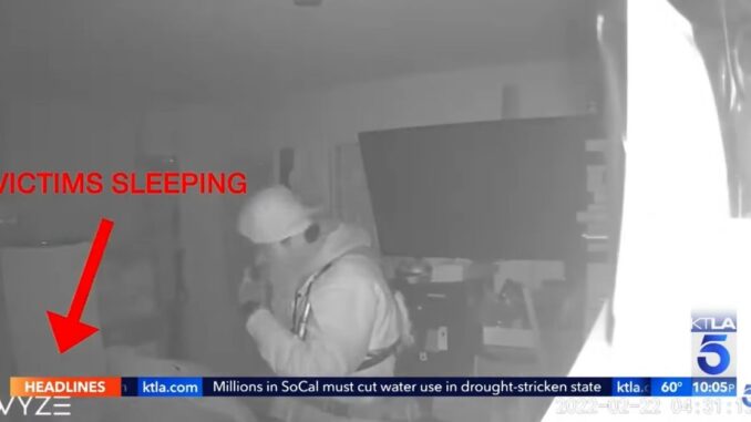 Beyond Creepy: Burglar Caught on Surveillance Camera Standing Over Sleeping Couple in Their Bedroom