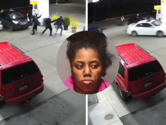 Pure Chaos: Video Shows Wild Woman Trying to Run Over People at Gas Station