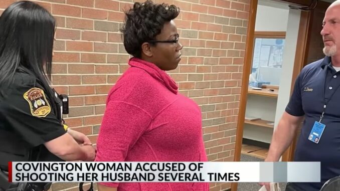 Woman Accused of Shooting Her Husband Several Times