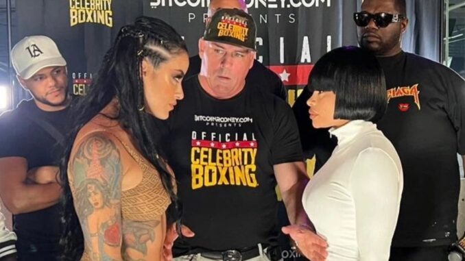 Blac Chyna Gets Pushed By Model Alysia Magen During Her Celebrity Boxing Match Face-Off [Video]