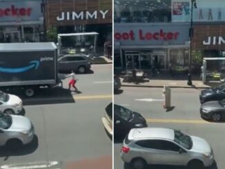 He Gone: Guy Comes Up Quick Wit' a Lick from The Amazon Truck [Video]