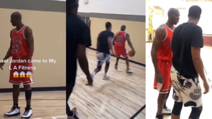 The Moment You Spot a 'Great Value' Michael Jordan at LA Fitness [Video]