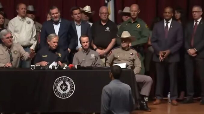Watch: Beto O'Rourke Confronts Texas Governor At Shooting News Conference
