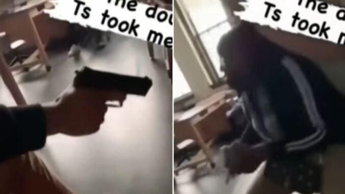 Video Shows Student Pulling Gun Out in High School Class in Detroit