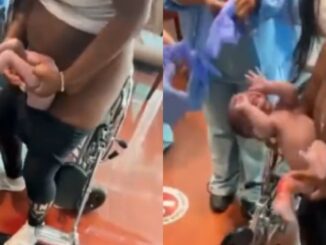 Woman Gives Birth While Standing Up...In a Hospital