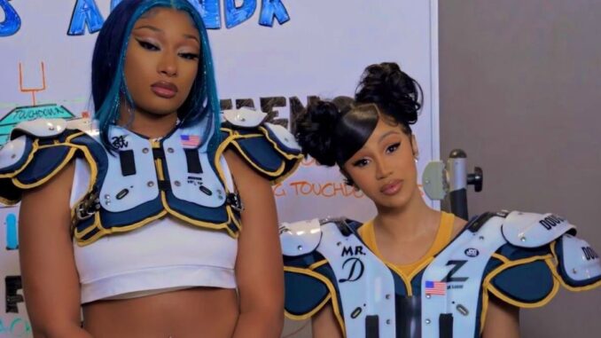 Cardi B & Megan Thee Stallion Hit the Football Field for Practice in Episode Of ‘Cardi Tries