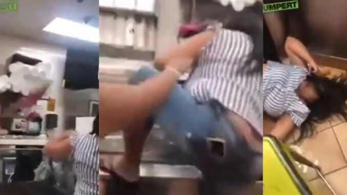 Woman Gets Laid Out After Acting a Whole Fool Inside of Eatery