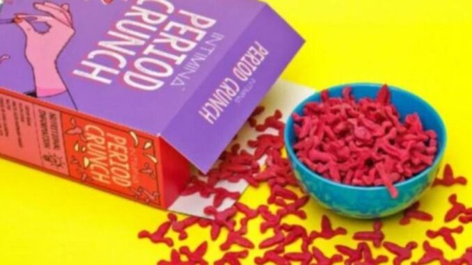 There Is a Uterus-Shaped Cereal Called 'Period Crunch'