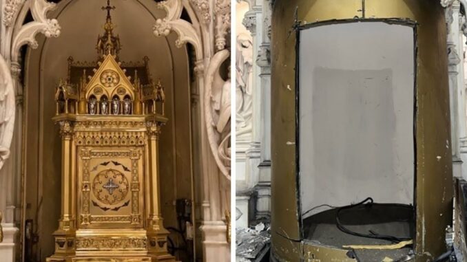 Nothing Is Safe: $2M Dollar 18K Gold Tabernacle Stolen from Catholic Church In New York