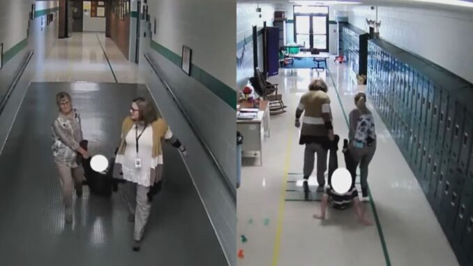 Video Shows Principal & Teacher Dragging Special Needs Students by His Feet Down Hallway