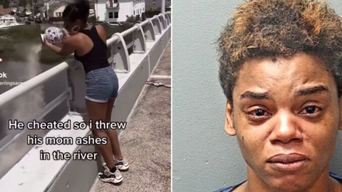 Clout Chasing: Texas Woman Arrested for Tossing Boyfriend's Mother's Ashes into Lake