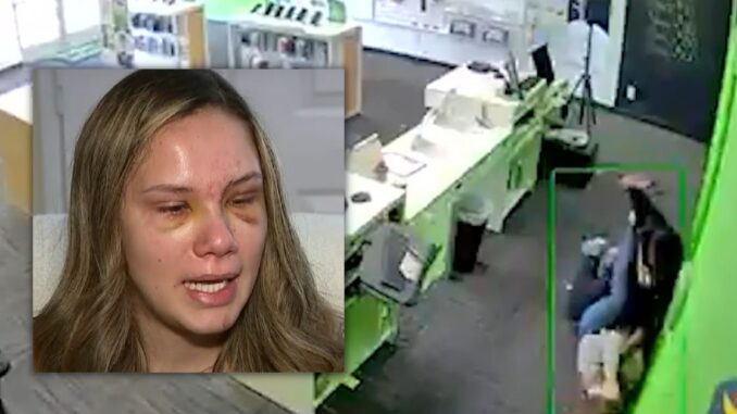 Graphic: Man Brutally Punches & Stomps Cricket Employee Inside Phone Store