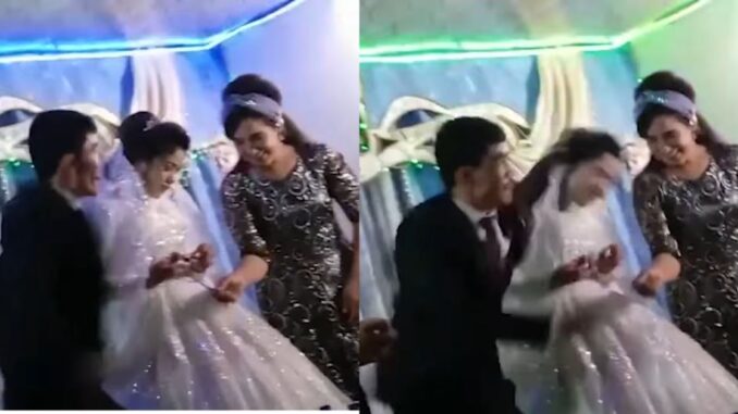Get The Strap: Video Shows the Horrifying Moment a Groom Punches His New Wife at Their Wedding