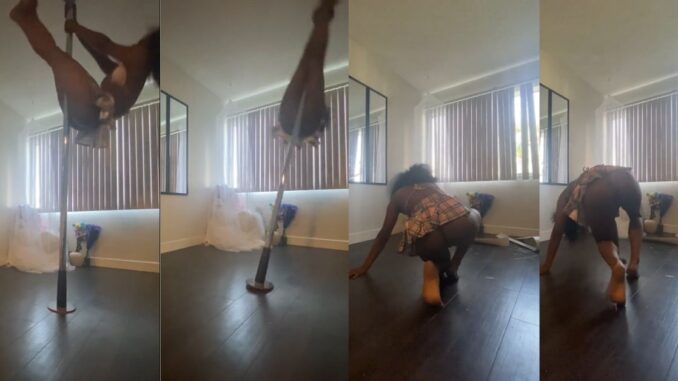 Bet You Won't Do That Again: Dancer Nearly Loses Her Life While Testing Out Pole in Home
