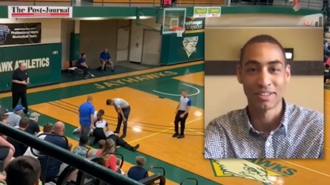 MVP: Basketball Player Performs CPR on Referee That Collapses During Middle of Game