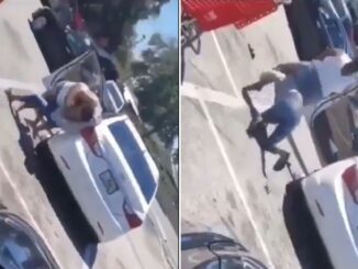 That Finishing Move😐: Woman Rides Another Lady Like a Horse During Parking Lot Brawl