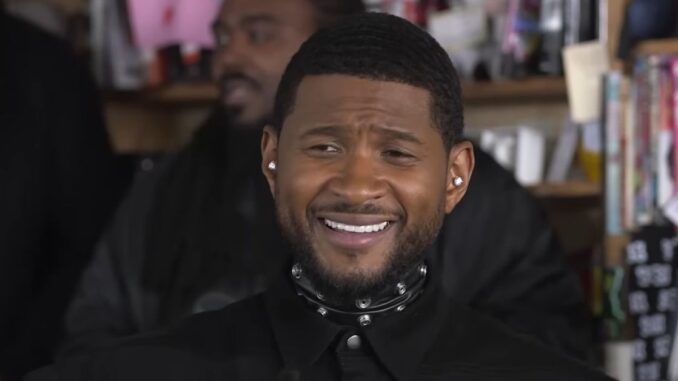 Usher Performs Superstar at NPR Tiny Desk