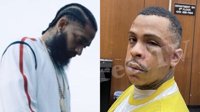 Nipsey Hussle’s Alleged Killer Beat Up So Badly He Couldn’t Attend Trial