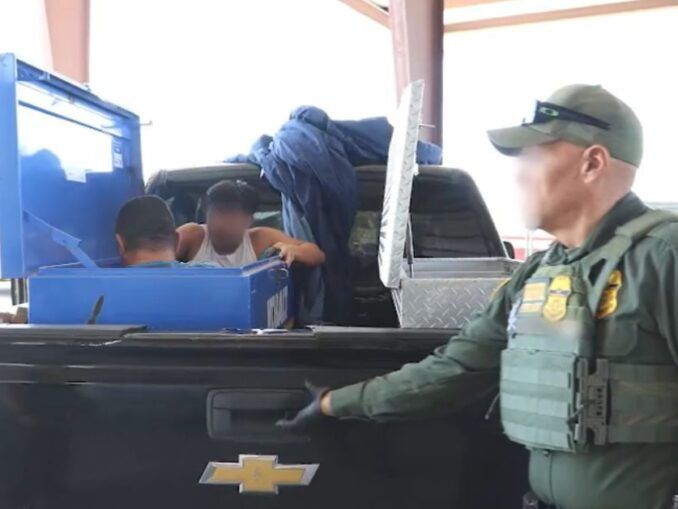 Cops Find 3 Migrants Found Locked in a Metal Toolbox Inside Smuggler's Truck Crossing Border