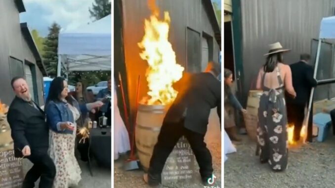 Fireproof: Guy Is So Hammered...A Fire Couldn't Stop Him from Vibin'!