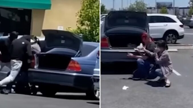 Couple Being Brutally Attacked & Robbed at California Market Caught on Video