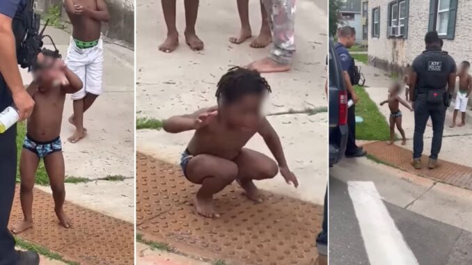 Disturbing: Video Shows Little Children Cursing & Trying to Fight the Police in Minnesota 'Shut up b*tch!'