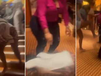Woman Gets Snatched by Her Braids & Dragged Down the Stairs During a Brawl on A Cruise Ship!